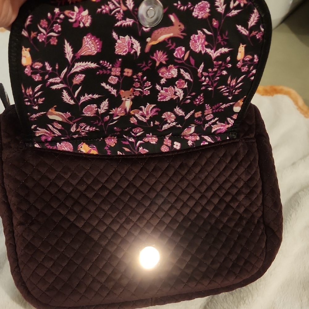 Quilted Blackberry Wine Crossbody Bag